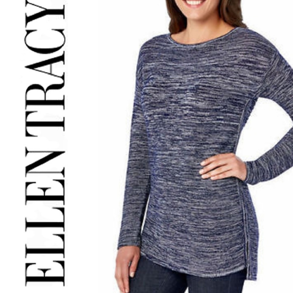 ELLEN TRACY PULLOVER KNIT TOP